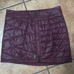 Smartwool Burgundy Mini Skirt